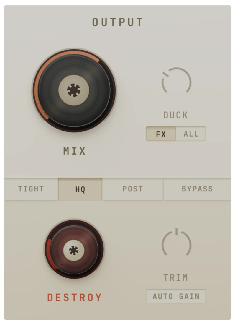 The Output module of Tape Sway